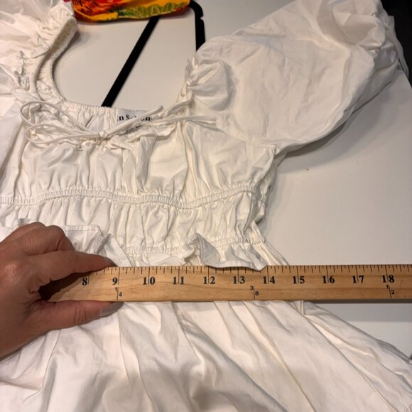 En Saison White Midi Dress Size Small - Picture 10 of 11
